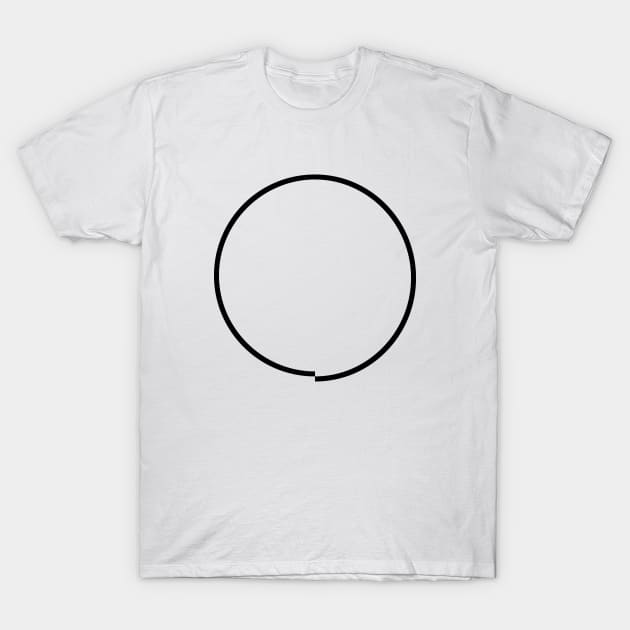 Disturbing OCD Circle Meme (black) T-Shirt by TheDoggoShop